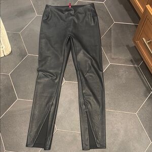 SPANX Black Faux Leather Pants